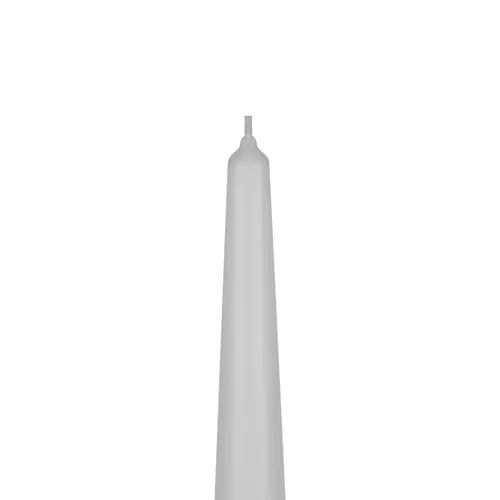 Kuželová svíčka bílá - sada 40 ks