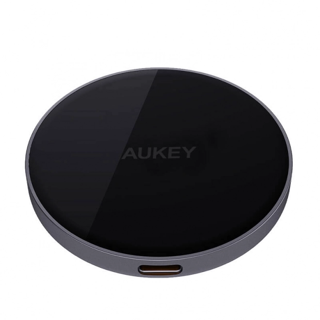 Magnetická bezdrátová nabíječka MagFusion Aukey LC-MC10, 15W Qi2 (černá)