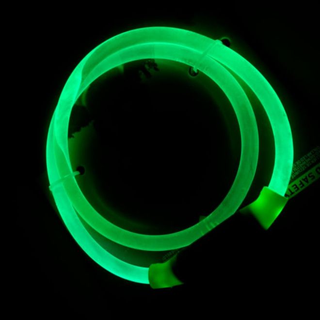 LED obojek pro psy, obvod krku 70 cm - zelený