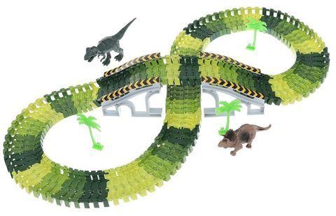Autodráha s dinosaury