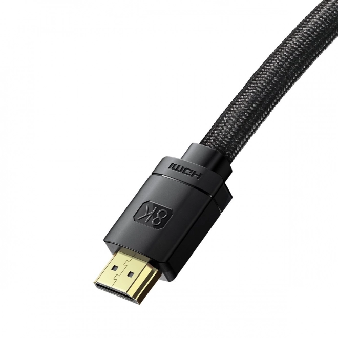 Kabel HDMI 2.1 řady High Definition, 8K 60Hz, 3D, HDR, 48Gbps, 2m (černý)