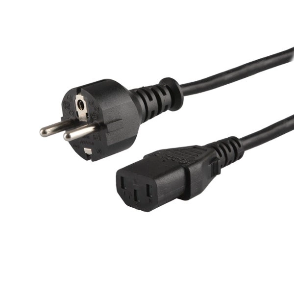 Napájecí kabel Schuko samec - IEC C13, 1,8 m, CL-138