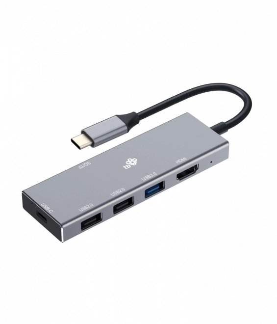 Adaptér HUB USB C 7v1 - HDMI, USBx3, PD, SD/TF