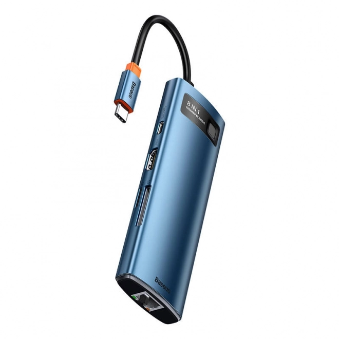 Baseus Hub adaptér 8v1 USB-C na 3x USB 3.0 + HDMI + USB-C PD 4K HD