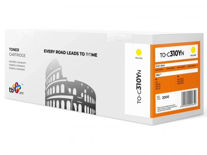 Toner pro Oki C310 TO-C310YN yellow 100% nový