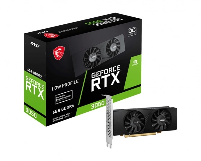 Grafická karta GeForce RTX 3050 LP 6G OC 6GB GDDR6 96bit DP/2HDMI