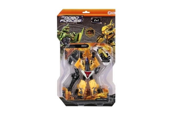 Transformer auto/robot závodní formule plast 19 cm na kartě