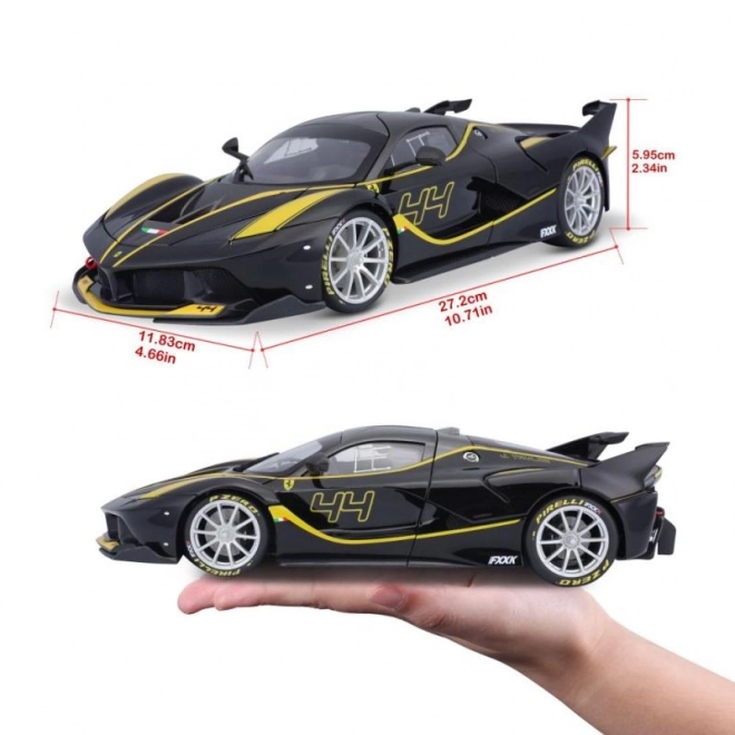 Model auta Bburago Ferrari FXX K černý 1:18