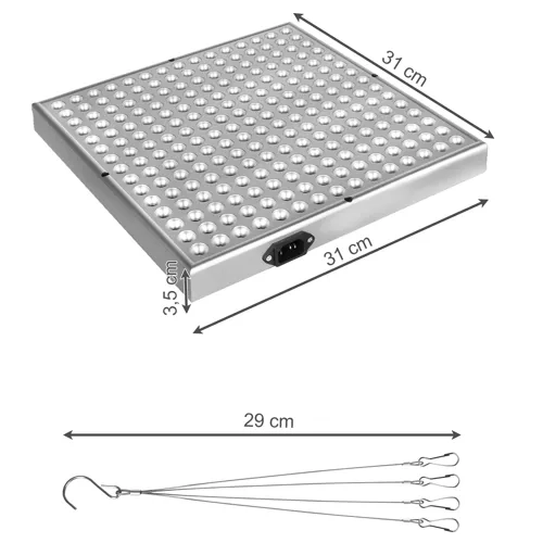 Lampa/Panel 225 LED pro růst rostlin. 23525