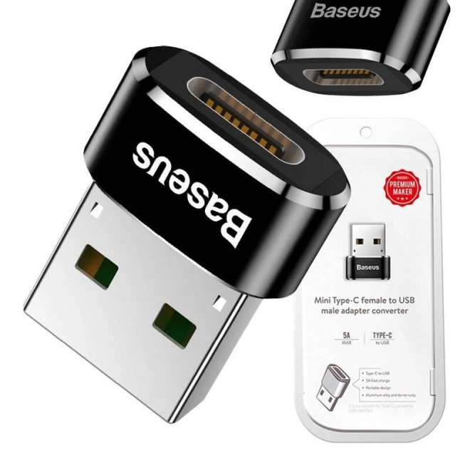 Adaptér Baseus USB-C na USB-A 5A - černý