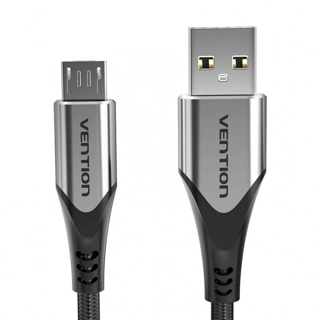 USB kabel Vention s rychlým nabíjením 0,25m šedý