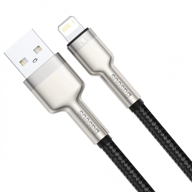 USB kabel pro Lightning Baseus Cafule, 2,4A, 2m (černý)