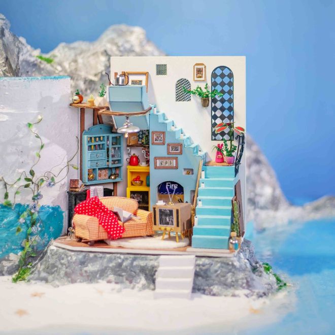 Přímořský pokoj - DIY miniatura obývacího pokoje