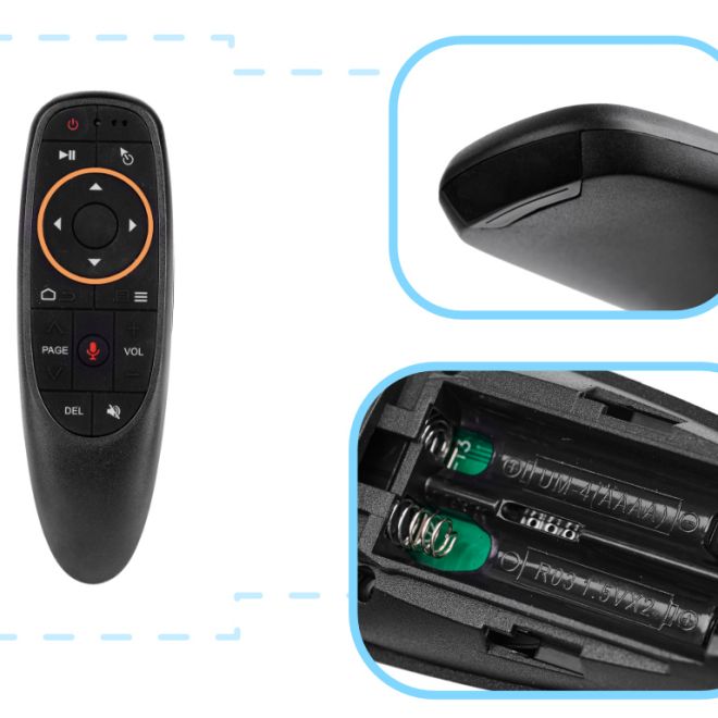 Dálkové ovládání Air Mouse G10 Smart TV Box Mikrofon X9