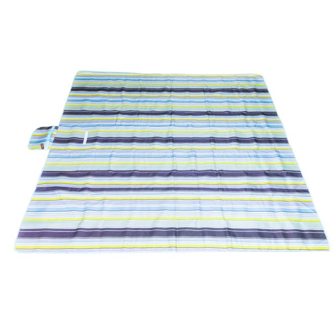 Plážová rohož Plážová pikniková deka 200x200cm modrá