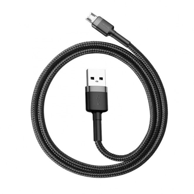 Kabel Baseus Cafule Micro USB 2,4A 1m (šedo-černý)