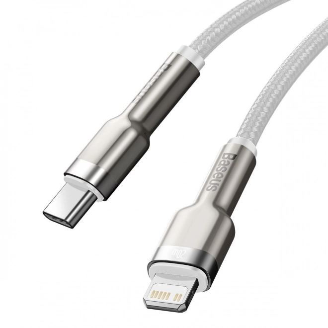 USB-C kabel pro Lightning Baseus Cafule, PD, 20W, 2m (bílý)