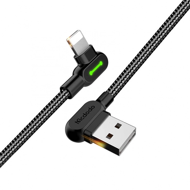 Kabel USB-Lightning, Mcdodo CA-4673, úhlový, 1,8 m (černý)