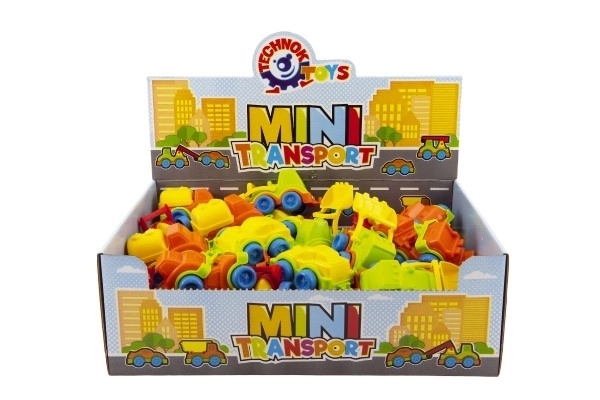 Dopravní prostředek mini plast 10-12cm na volný chod mix druhů