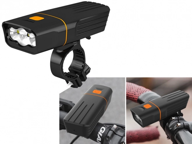 Bike light přední zadní led usb kit