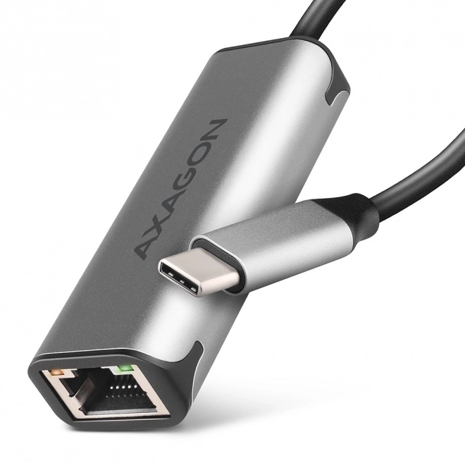 ADE-25RC 2.5 Gigabitový síťový adaptér Ethernet, Realtek 8156, USB-C 3.2 Gen 1, automatická instalace, šedý