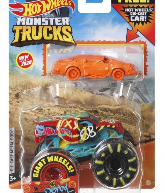 Hot Wheels Monster Trucks 1:64 s angličákem – 32 Degrees