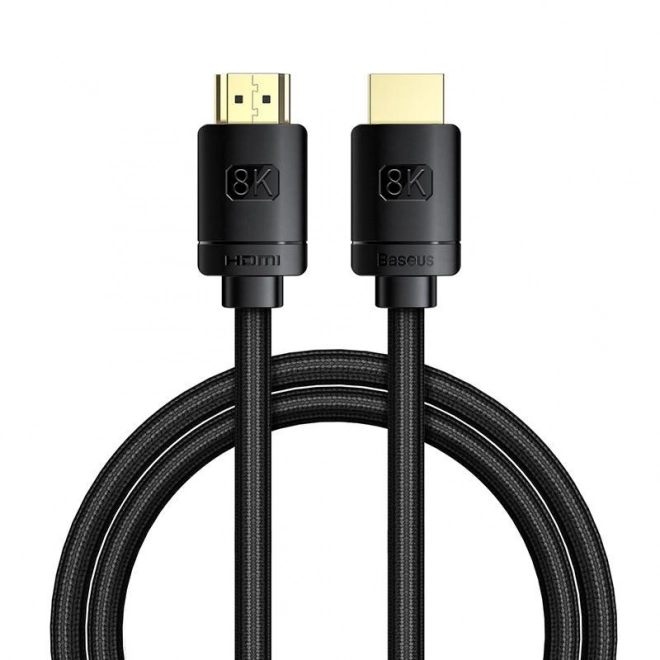 Kabel HDMI 2.1 řady High Definition, 8K 60Hz, 3D, HDR, 48Gbps, 1m (černý)