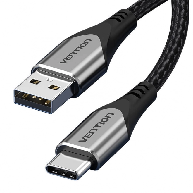 USB 2.0 A na USB-C kabel Vention 3A 3m šedý