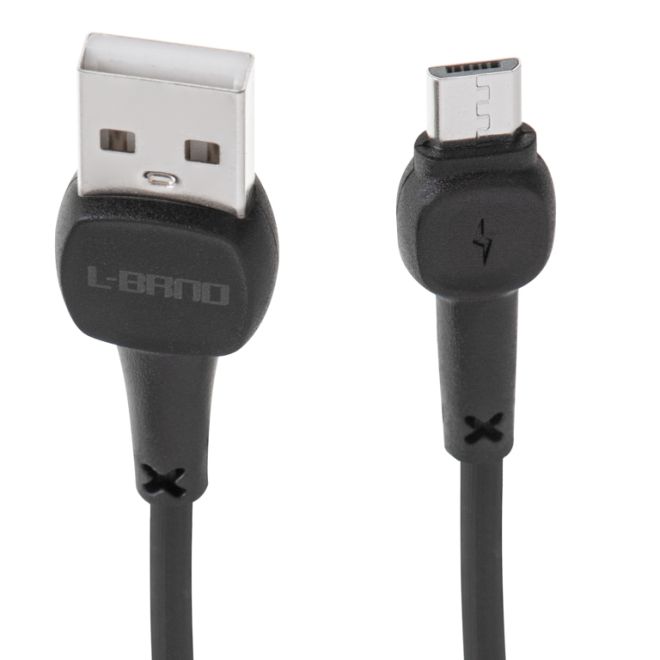 Černý rychlonabíjecí kabel micro USB