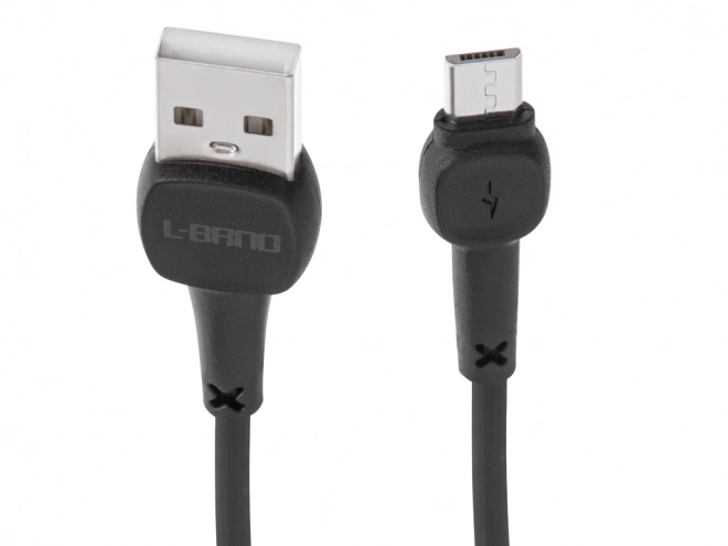 Černý rychlonabíjecí kabel micro USB