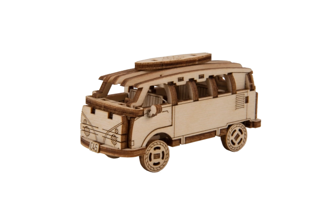 Wooden City 3D puzzle Superfast Minibus Retro