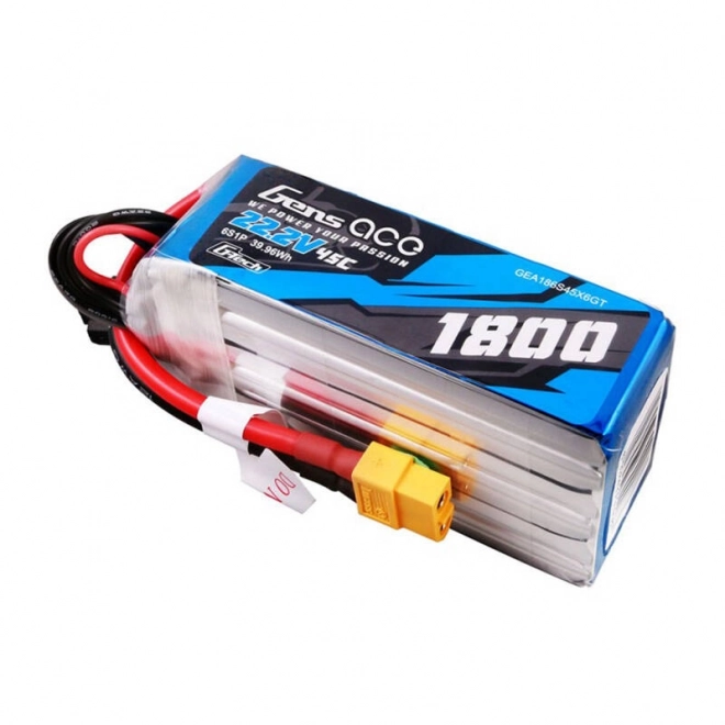 Gens ace G-Tech 1800mAh 22,2V 45C 6S1P Lipo Battery Pack s XT60 konektorem