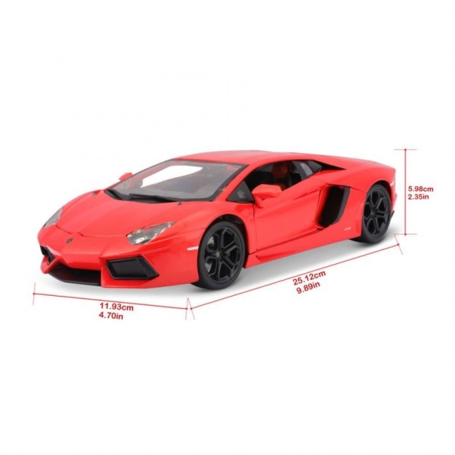 Bburago Lamborghini Aventador 1:18 oranžová 18-11033