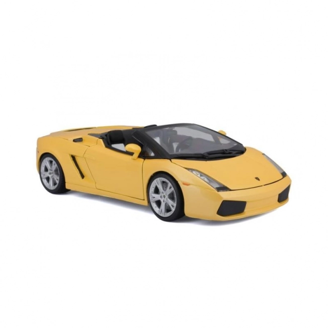 Kovový model autíčka Lamborghini Gallardo Spyder žlutý