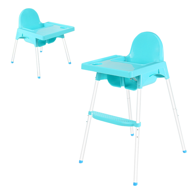Kojicí židle, nastavitelná - modrá