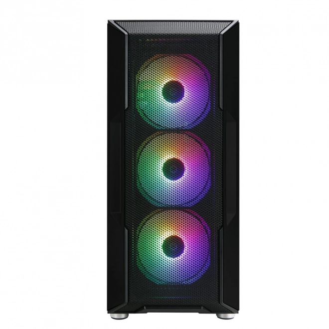 I3 Neo ATX Mid Tower RGB 4x ventilátor, černý