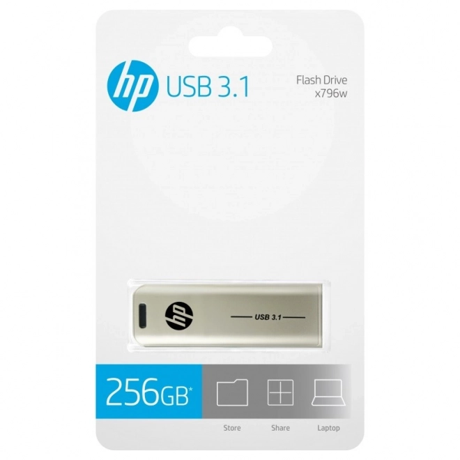 Flash disk USB 3.1 256GB HPFD796L-256