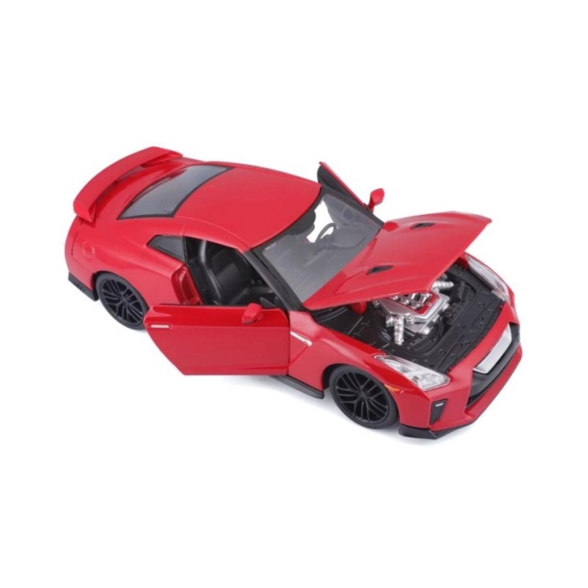 Bburago 1:24 Nissan GT-R Metallic 18-21082 – Červený