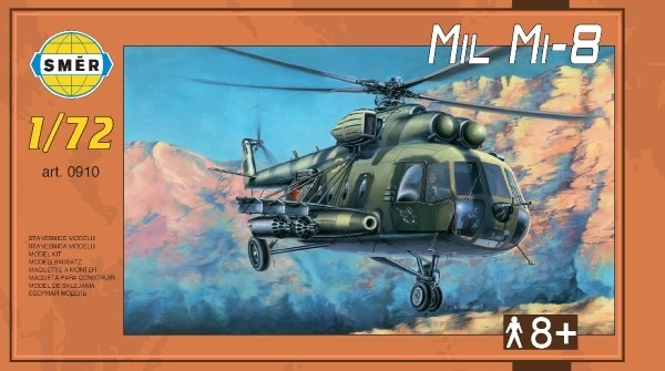 Model Mil Mi-8 1:72 25,5x29,5 cm v krabici 34x19x6cm