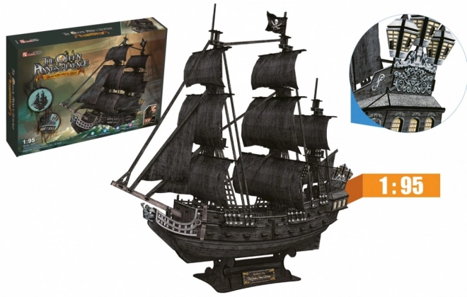 3D puzzle plachetnice Queen Anne's Revenge