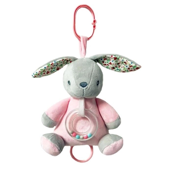 Hrací skříňka Bunny 18 cm růžová