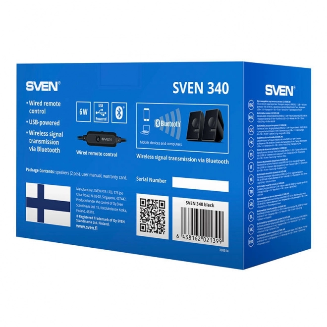 Reproduktory SVEN 340 USB (černé)