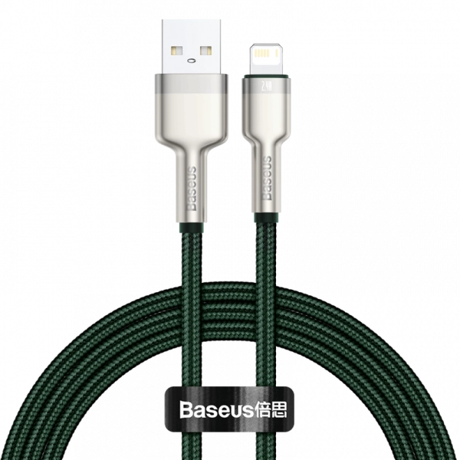 USB kabel pro Lightning Baseus Cafule, 2,4 A, 1 m (zelený)