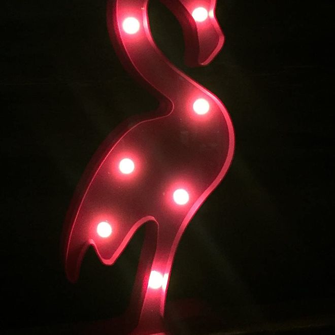 Dekorativní LED plameňák růžový 30cm
