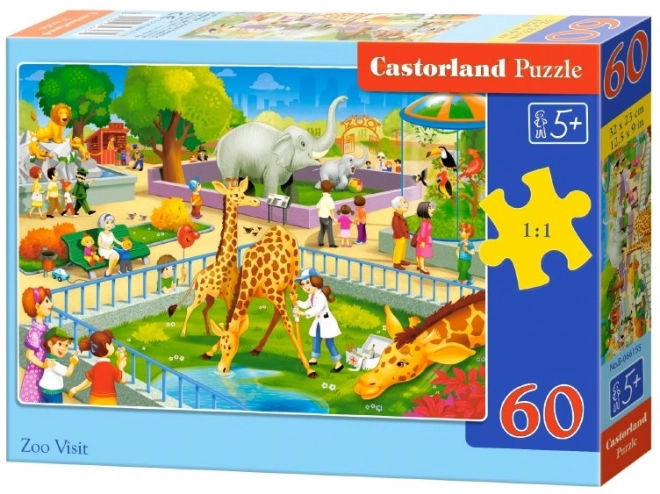 Dětské puzzle Zoo návštěva