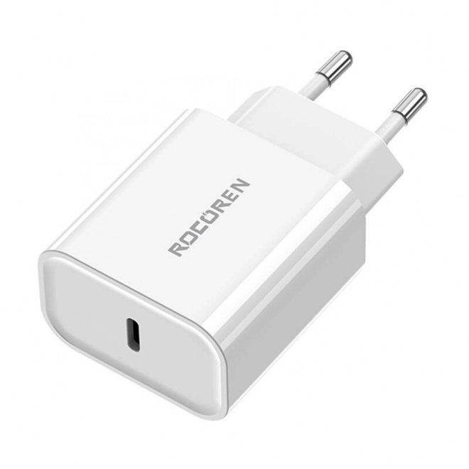 Rychlonabíječka Rocoren PD 20W USB-C (bílá)