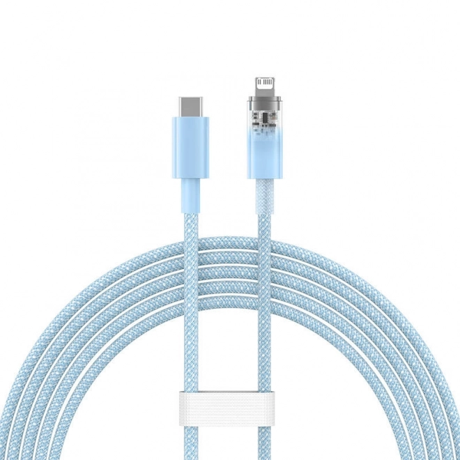 Rychlonabíjecí kabel Baseus USB-C na Lightning Explorer Series 2m, 20W (modrý)