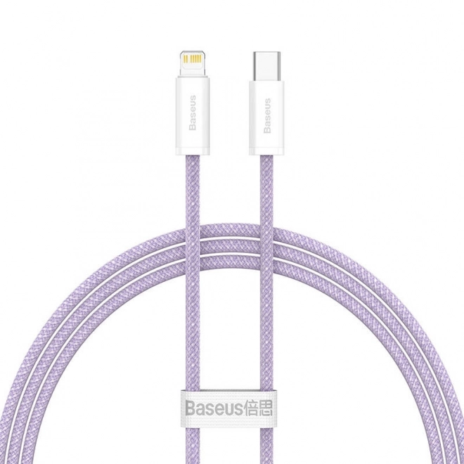 Kabel USB-C pro Lightning Baseus řady Dynamic, 20 W, 1 m (fialový)