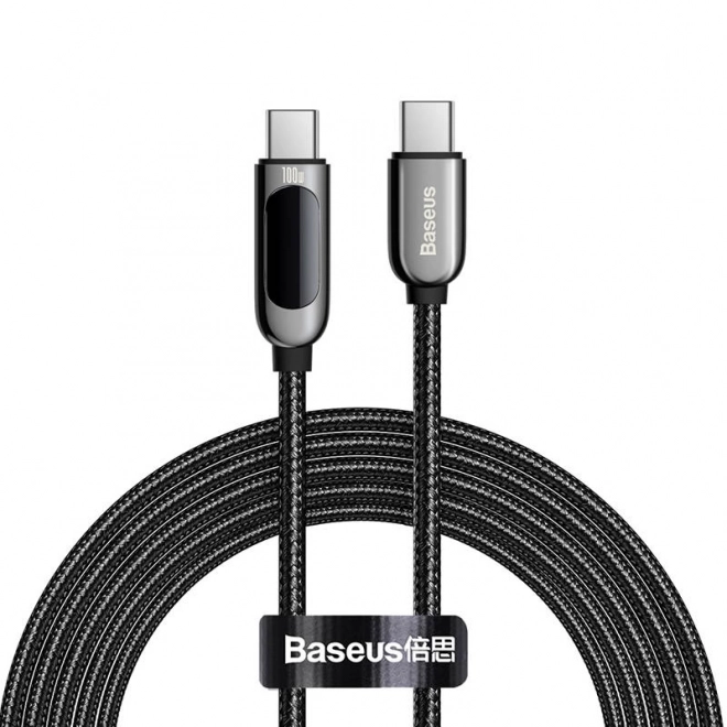 Kabel USB-C k displeji USB-C Baseus, 100 W, 2 m (černý)