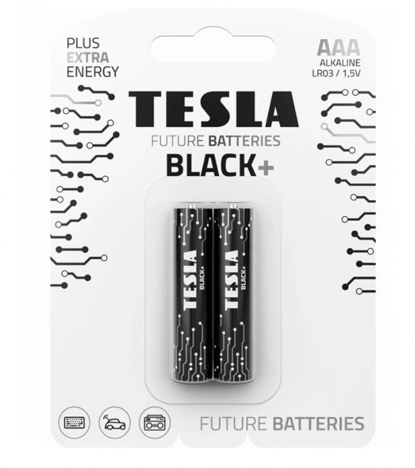 Alkalická baterie Tesla Black+ 1,5V